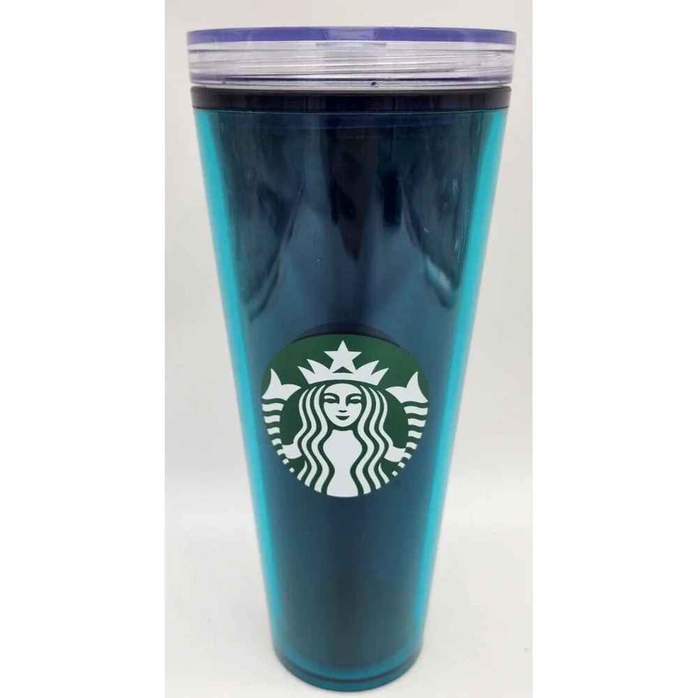 Authentic Starbucks 2022 Summer Green Decorate Your Own Lid  24 oz. Tumbler